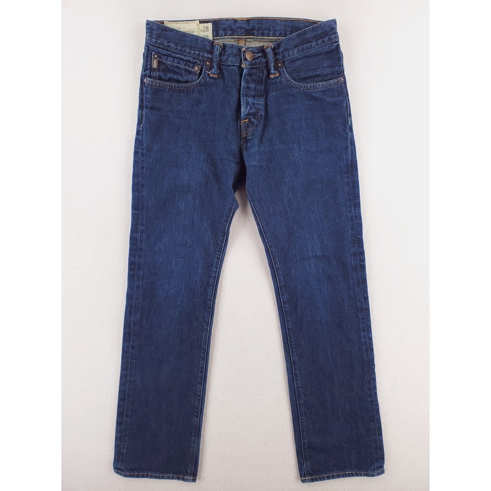 Abercrombie & Fitch Jeans Mens 28x30 Remsen Slim Straight Low Rise Button Fly